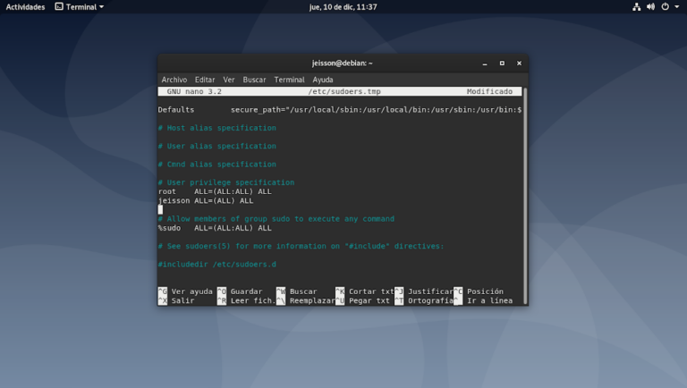 Asignar privilegios sudo (root) a usuarios en Debian