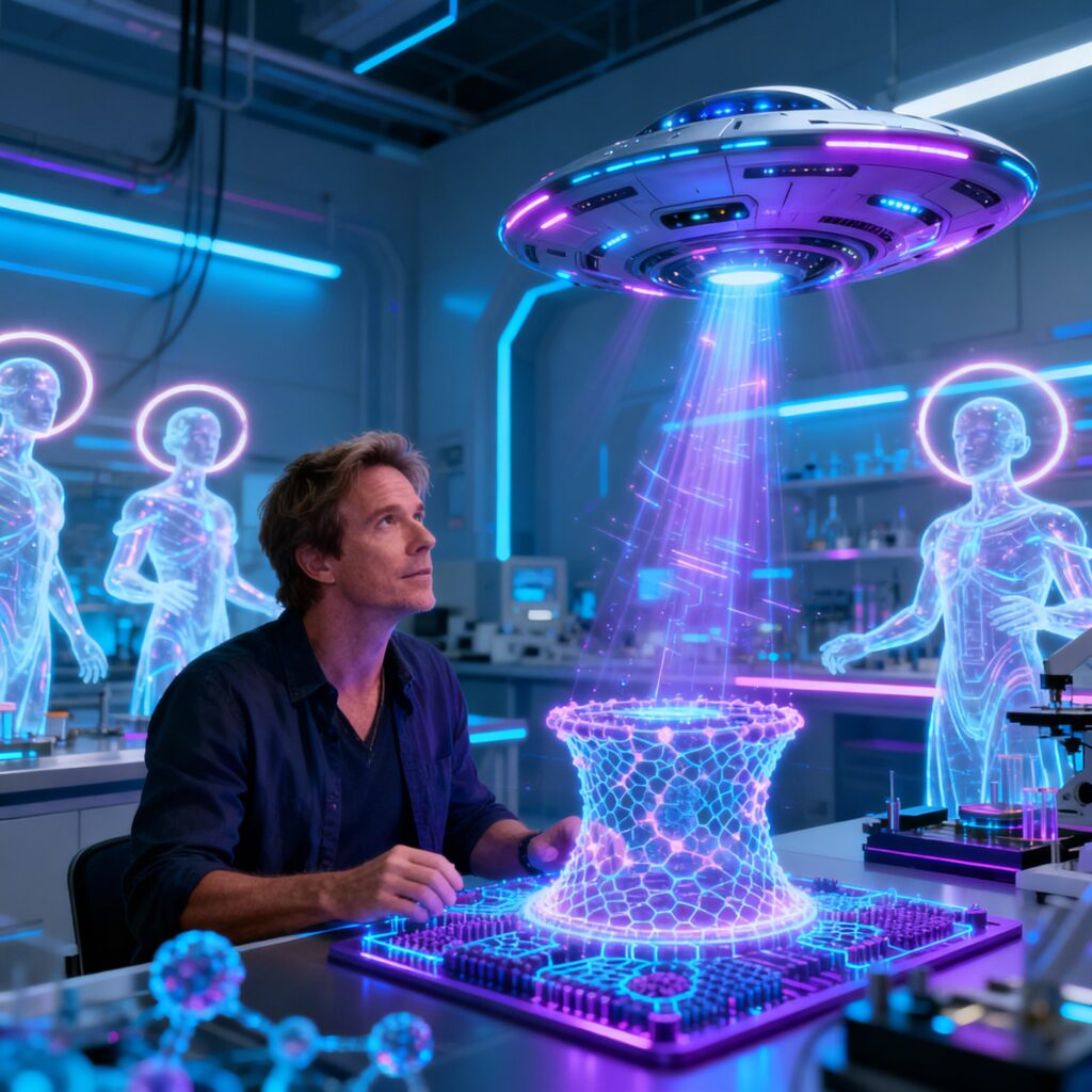 Tom DeLonge y la Nanofabricación Cuántica: Seres de Luz Materializando OVNIs Átomo por Átomo